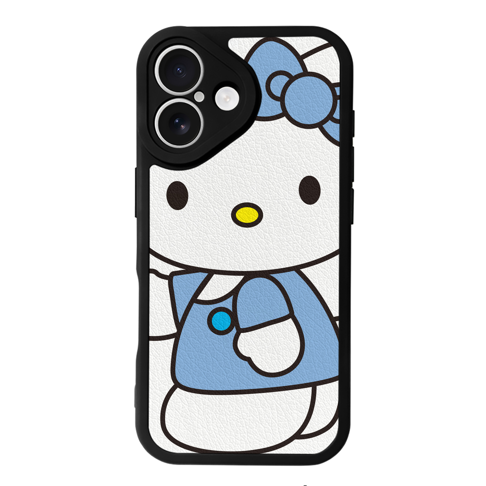 （画像用） Hello Kitty ハローキティ 【iPhone 16シリーズ対応】シリコンスマホケース（レザー調） 材質：シリコン